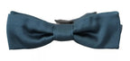 Dolce & Gabbana Blue 100% Silk Adjustable Neck Bow Tie Mens - Eljoys Fashion 