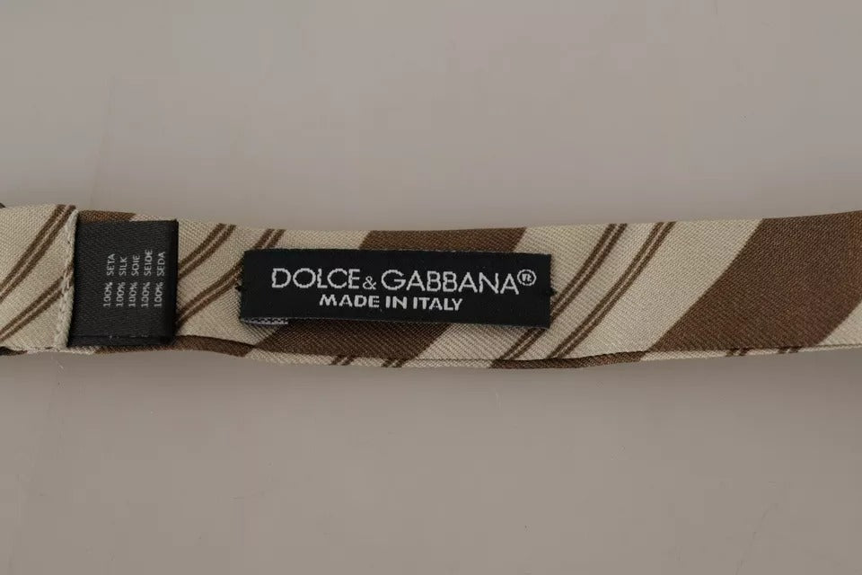Dolce & Gabbana Multicolor Patterned Adjustable Neck Bow Tie Men Dolce & Gabbana