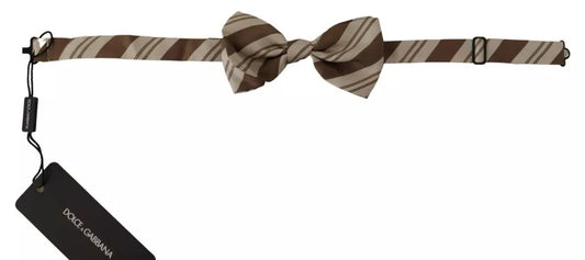 Dolce & Gabbana Multicolor Patterned Adjustable Neck Bow Tie Men Dolce & Gabbana