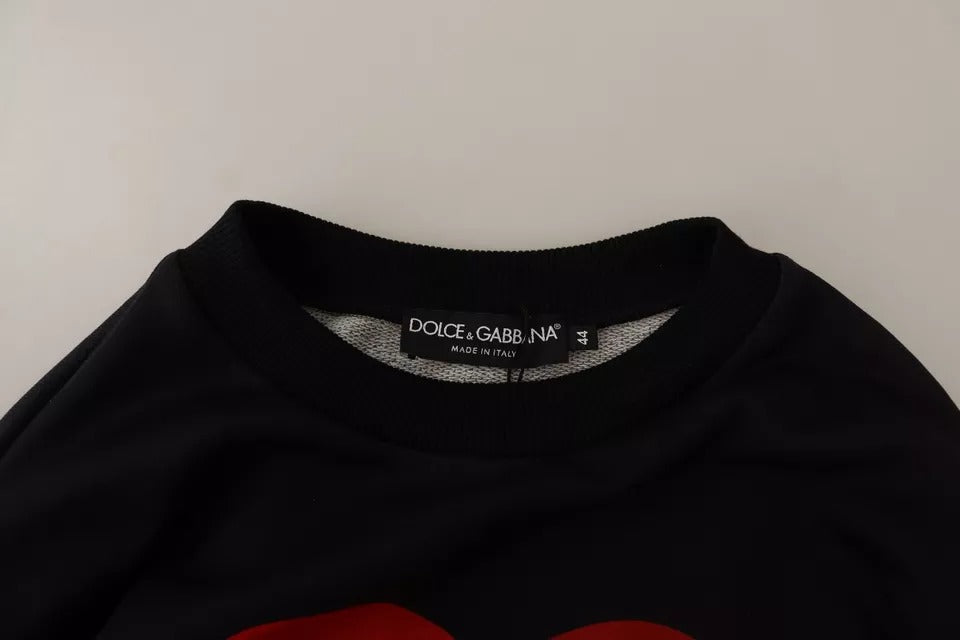 Dolce & Gabbana Black Cupid Print Hoodie Sweatshirt Sweater Dolce & Gabbana
