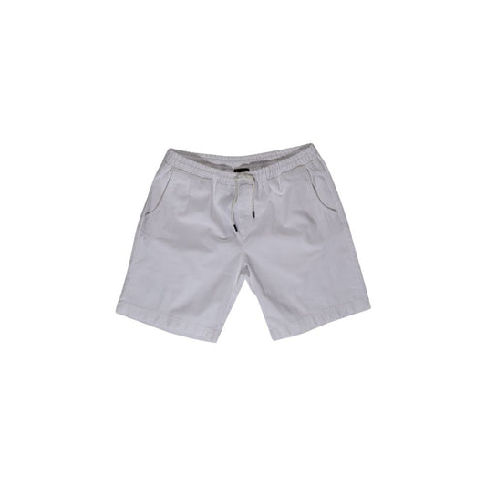 Refrigiwear White Cotton Bermuda Refrigiwear