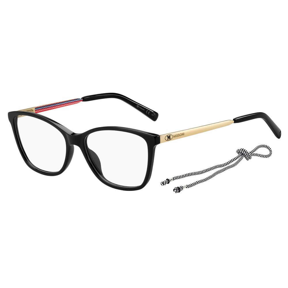 M Missoni Black Acetate Glasses Frames
