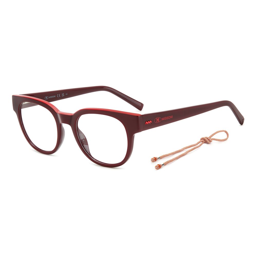 M Missoni Red Resin Frames M Missoni