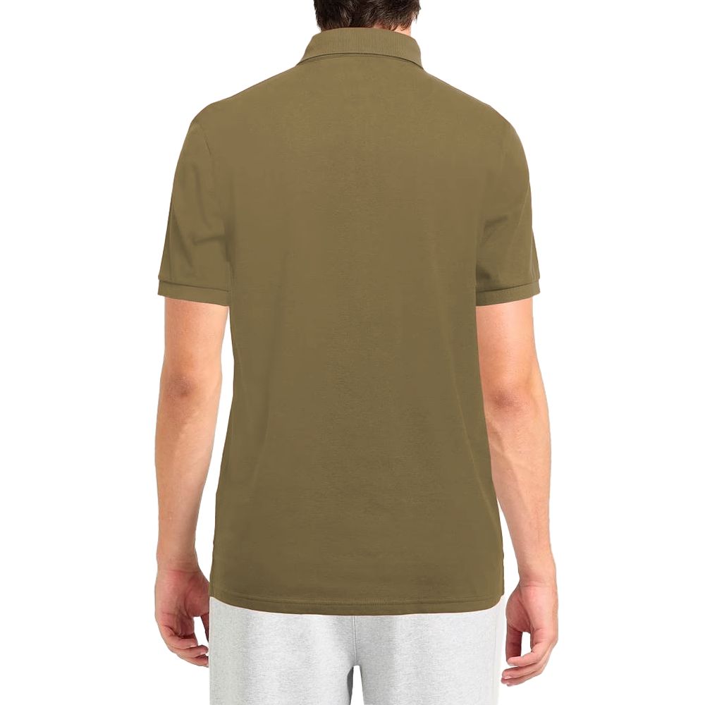 Alpha Studio Green Cotton Polo Shirt Alpha Studio
