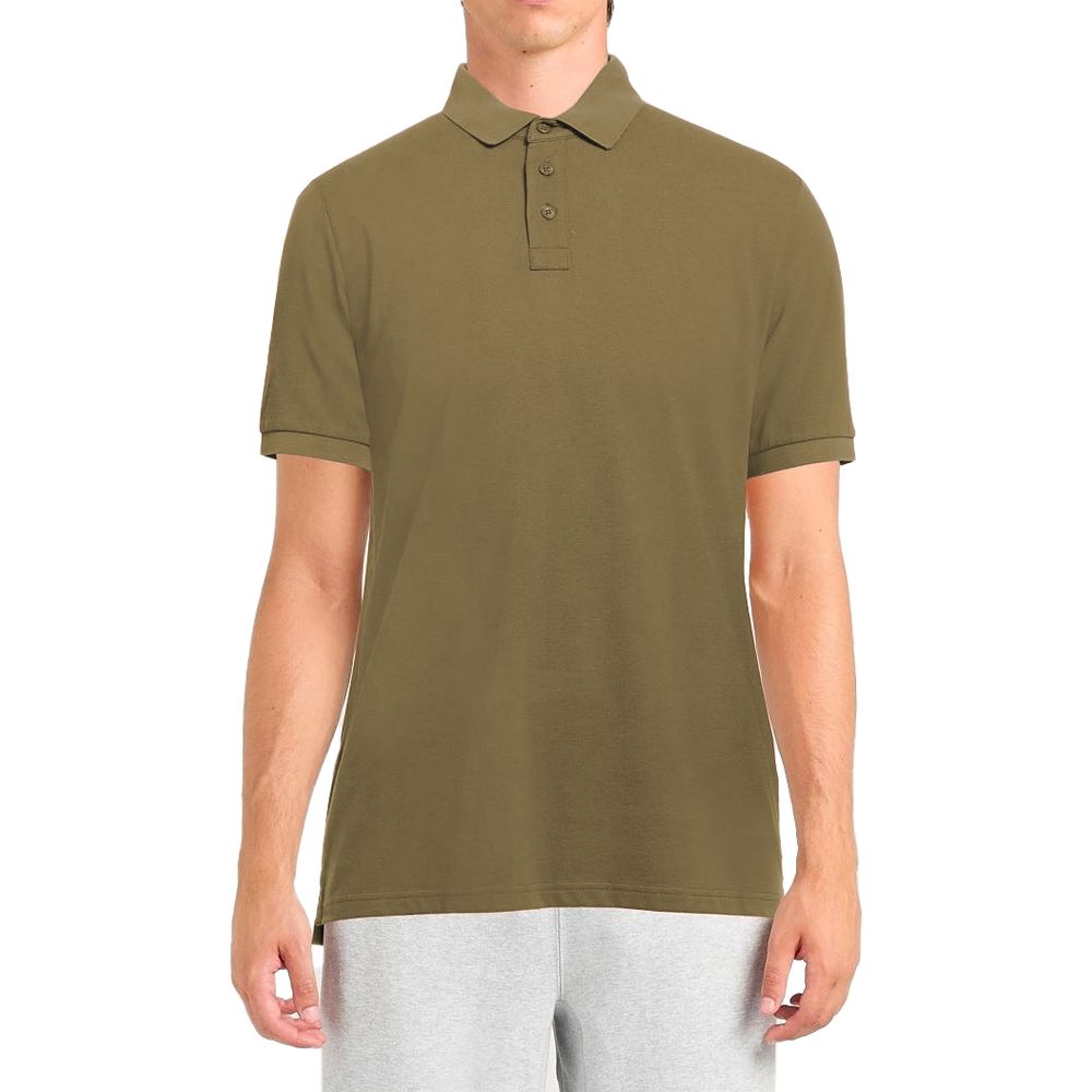 Alpha Studio Green Cotton Polo Shirt Alpha Studio