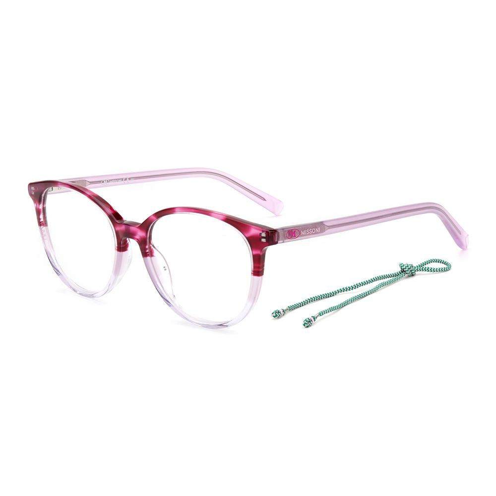 M Missoni Pink Acetate Glasses Frames