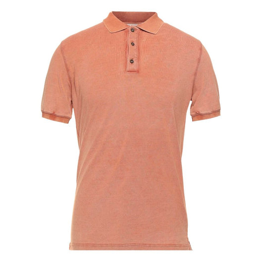 Alpha Studio Pink Cotton Polo Shirt Alpha Studio