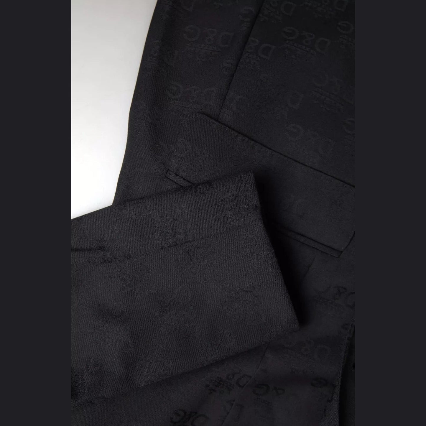 Dolce & Gabbana Black Long Sleeve Coat Blazer Jacket
