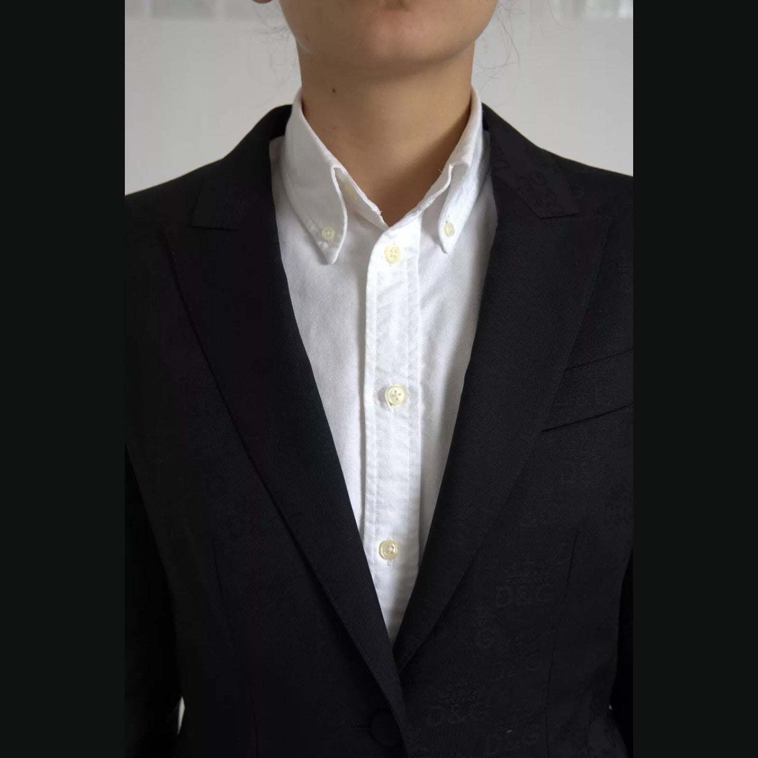 Dolce & Gabbana Black Long Sleeve Coat Blazer Jacket