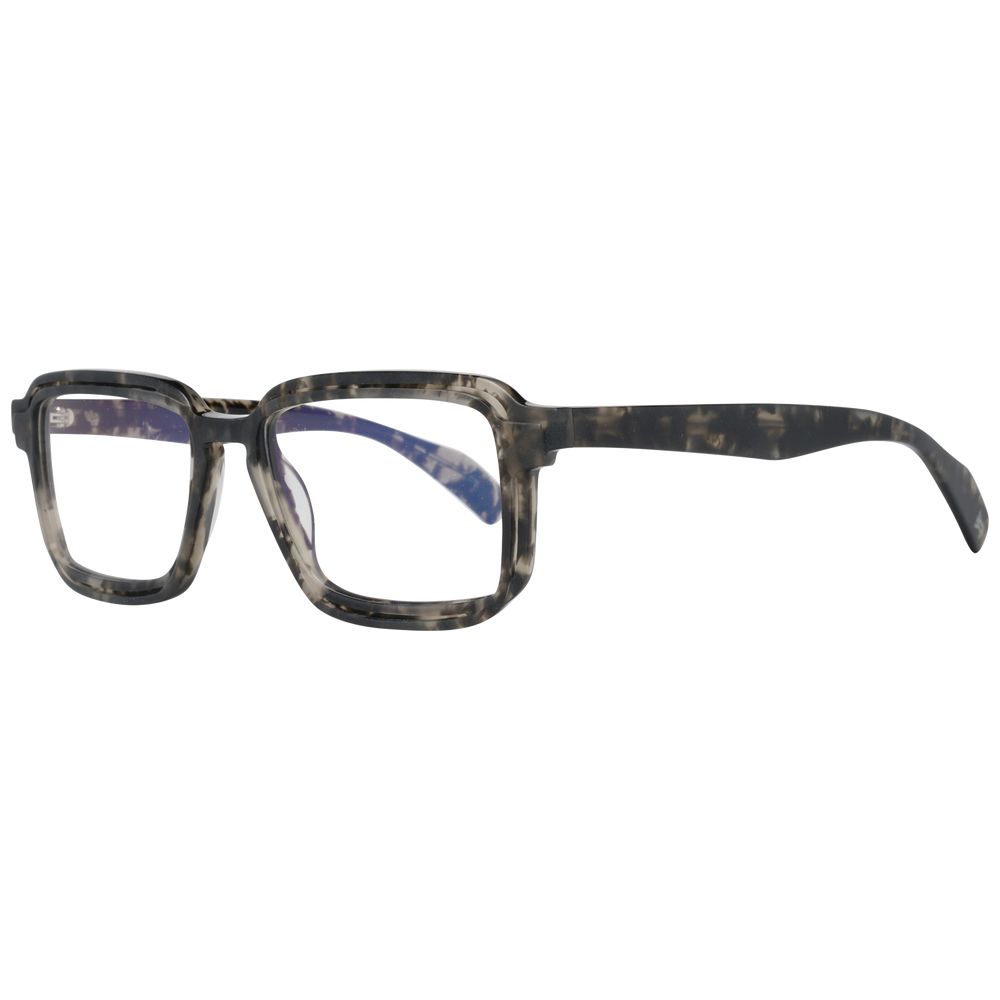 Yohji Yamamoto gray plastic glasses frames with sleek design and rectangular shape for a modern, stylish look.