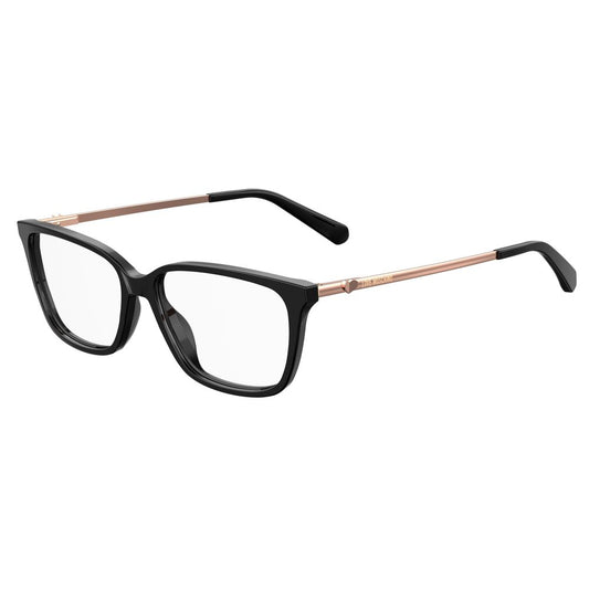 Love Moschino Black Acetate Glasses Frames