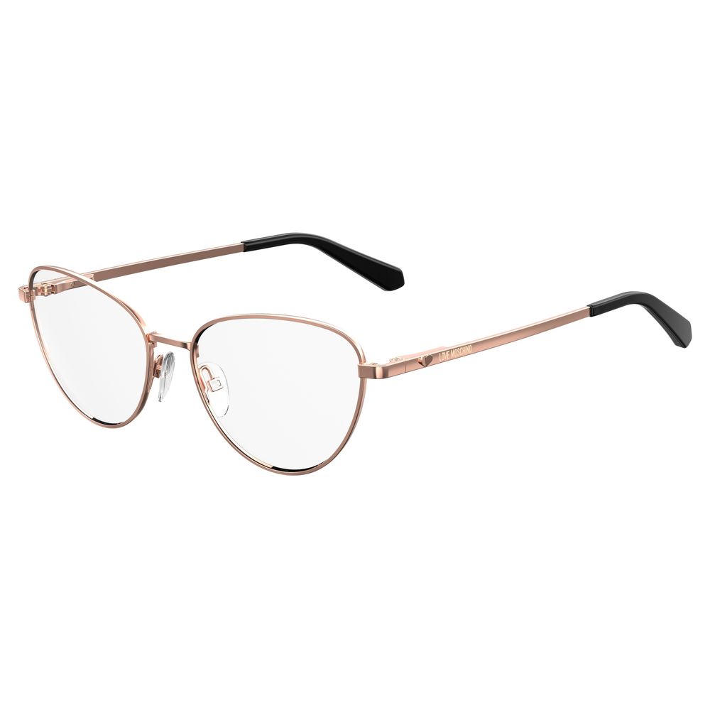 Love Moschino Gold Metal Glasses Frames