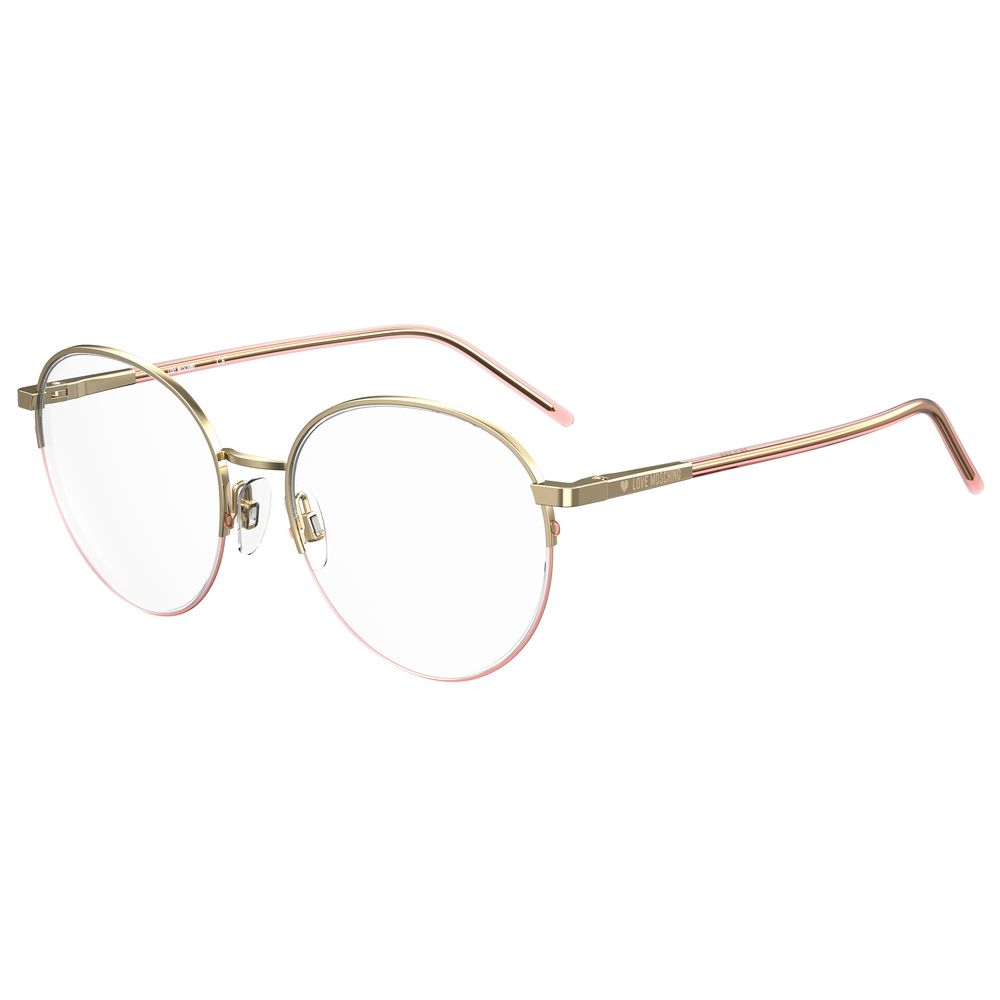 Love Moschino Rose Gold Metal Glasses Frames