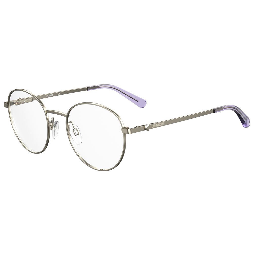 Love Moschino Purple Metal Glasses Frames