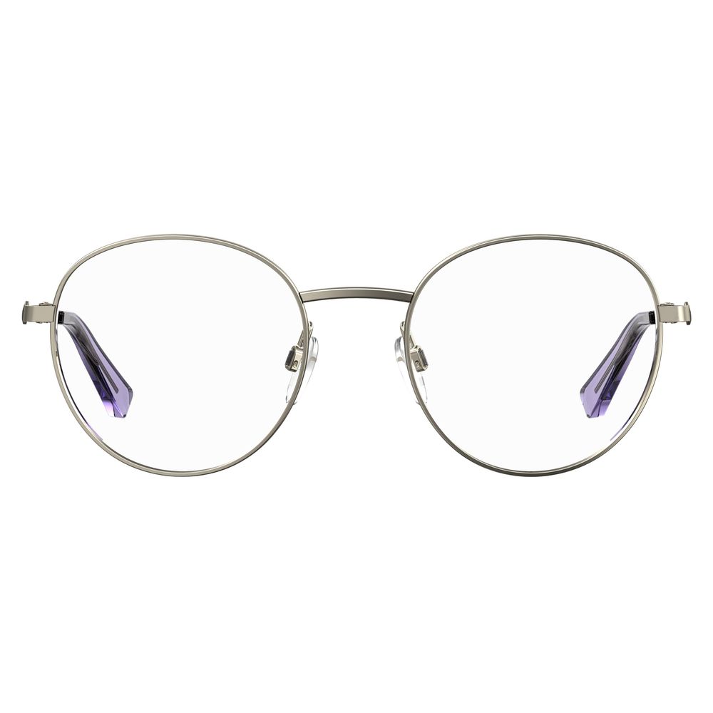 Love Moschino Purple Metal Glasses Frames
