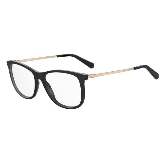Love Moschino Black Acetate Glasses Frames