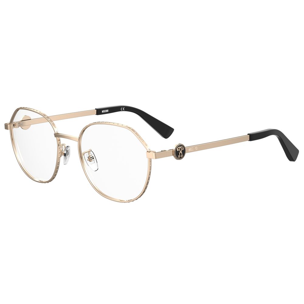 Moschino Rose Gold Metal Glasses Frames
