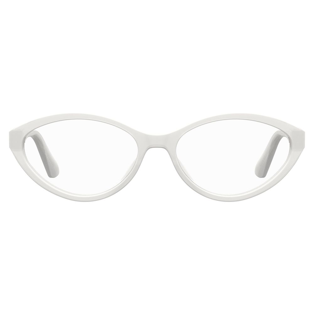 Moschino White Acetate Glasses Frames