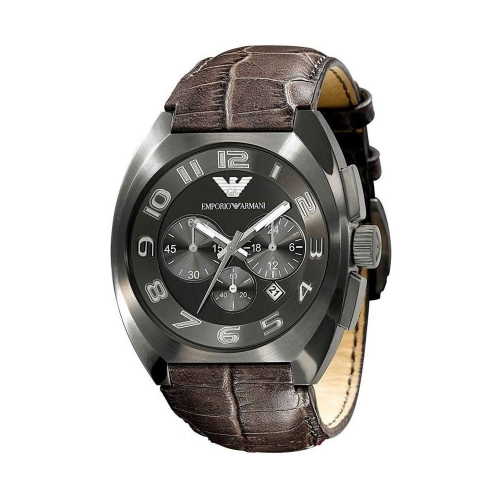 Armani Brown Cowhide Watch Armani