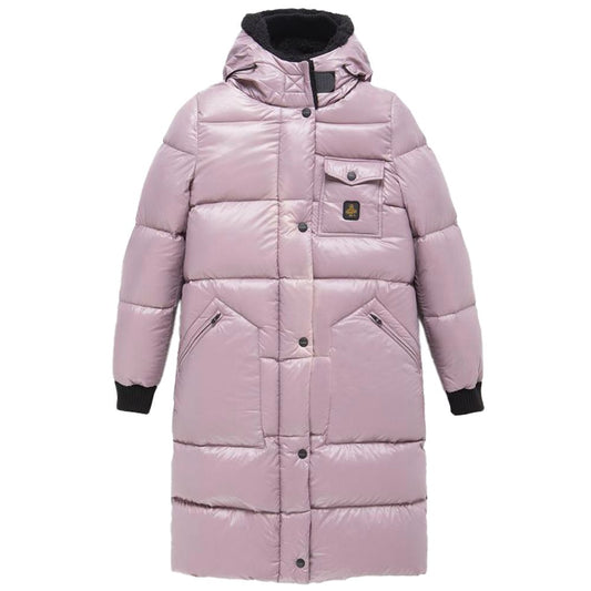 Refrigiwear Pink Nylon Jackets & Coat Refrigiwear