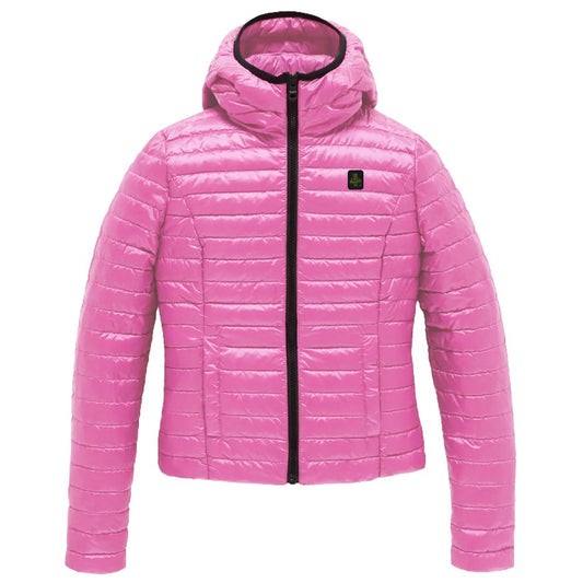 Refrigiwear Pink Polyamide Jackets & Coat Refrigiwear