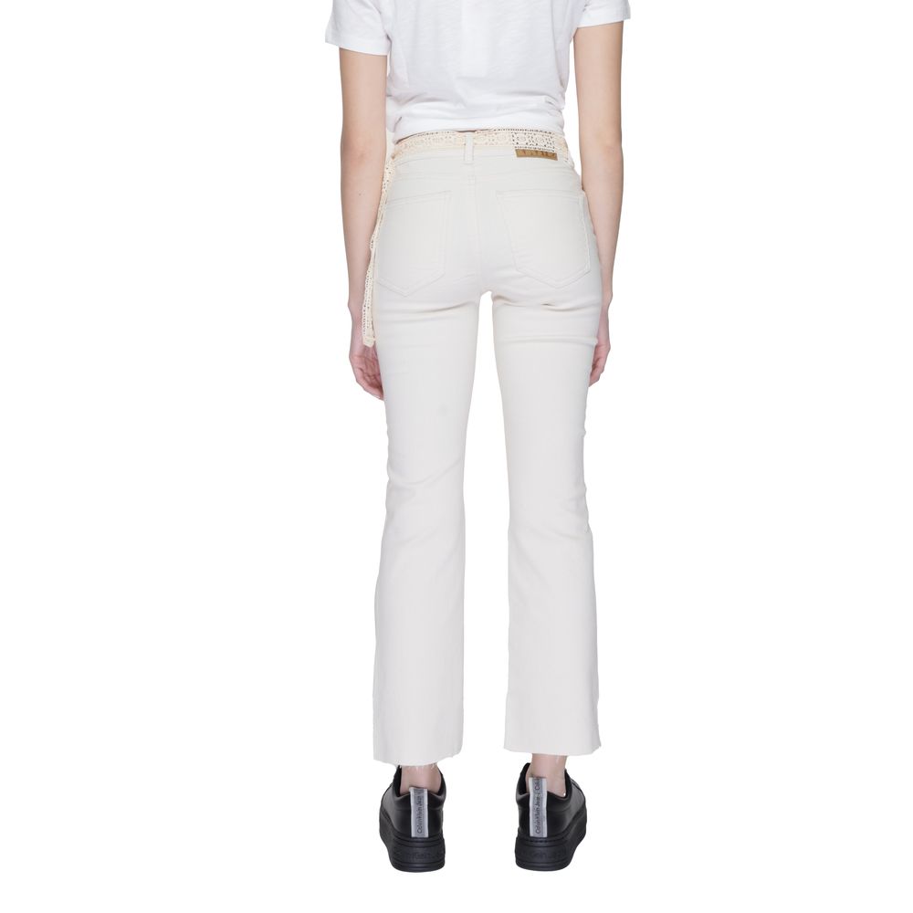Vero Moda Beige Cotton Bootcut Jeans Vero Moda