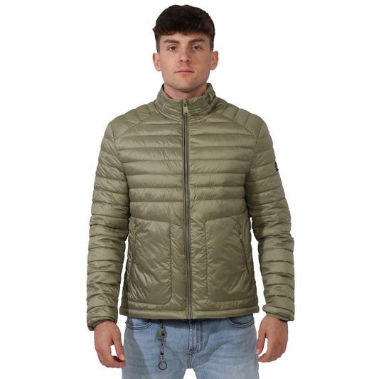 Yes Zee Green Nylon Men Lightweight Vest Yes Zee