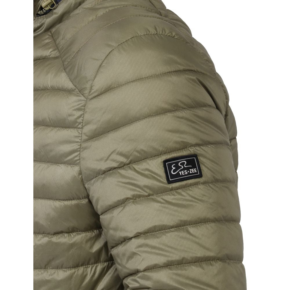 Yes Zee Green Nylon Men Lightweight Vest Yes Zee