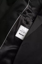 Dolce & Gabbana Black Wool Single Breasted MARTINI Blazerclothing - Eljoys Fashion 