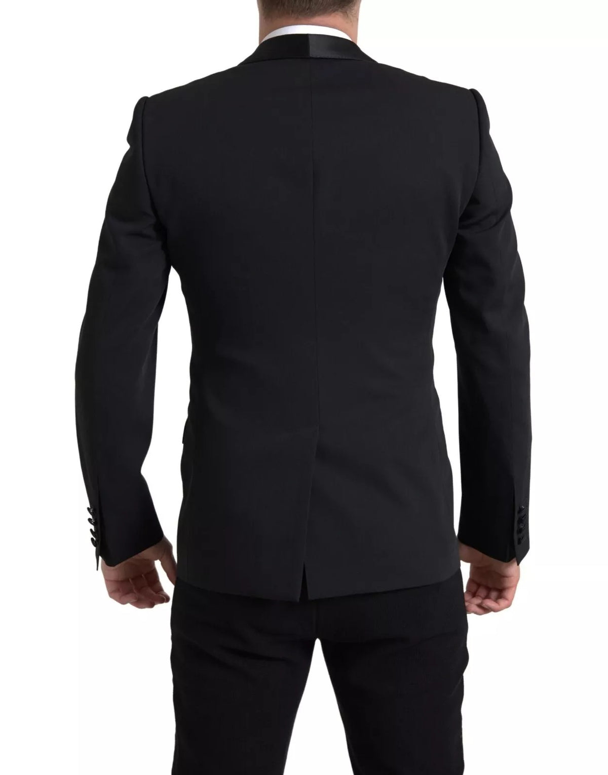 Dolce & Gabbana Black Wool Single Breasted MARTINI Blazerclothing - Eljoys Fashion 