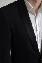 Dolce & Gabbana Black Wool Single Breasted MARTINI Blazerclothing - Eljoys Fashion 
