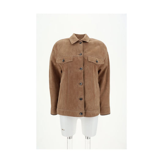 Brunello Cucinelli Suede leather Jacket Brunello Cucinelli