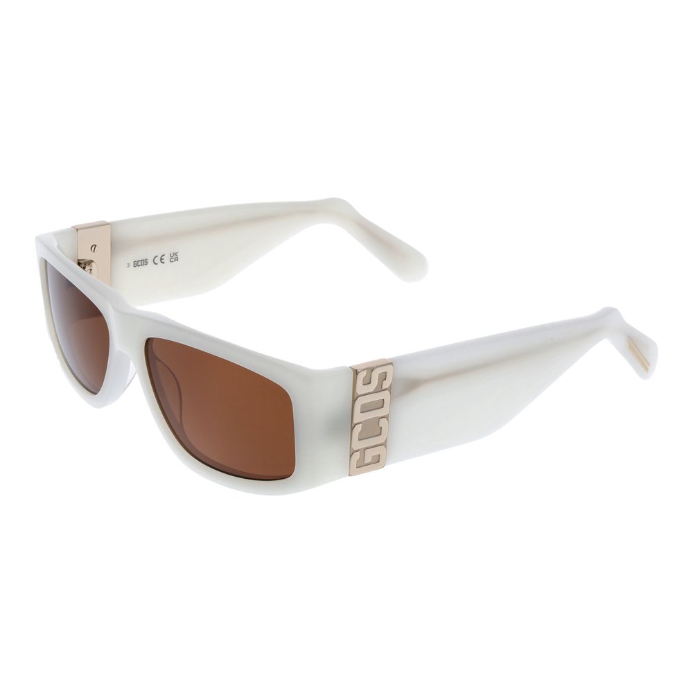 GCDS White Unisex Sunglass
