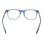 Ermenegildo Zegna blue acetate glasses frames with sleek design and clear lenses, stylish eyewear for modern fashion.