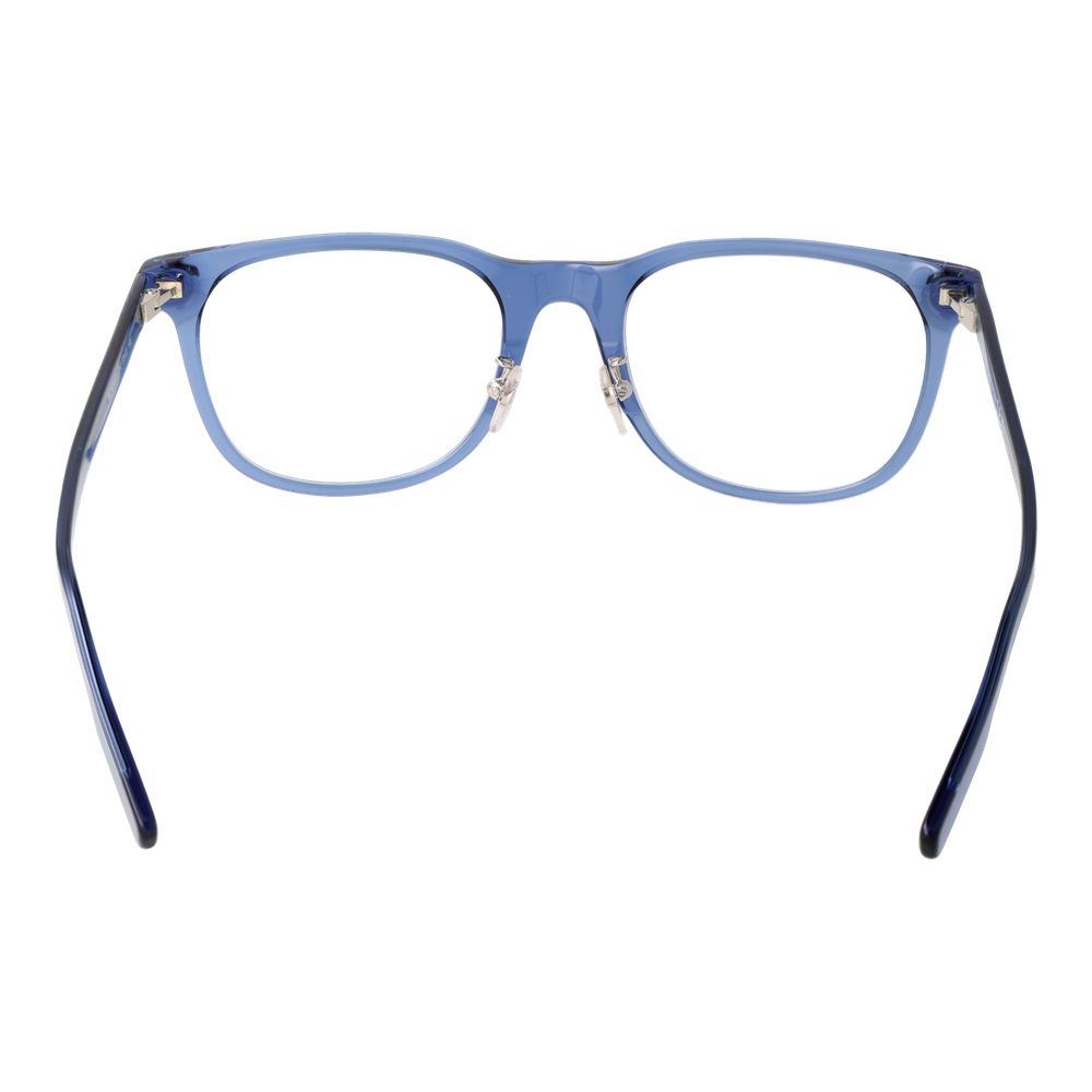 Ermenegildo Zegna blue acetate glasses frames with sleek design and clear lenses, stylish eyewear for modern fashion.