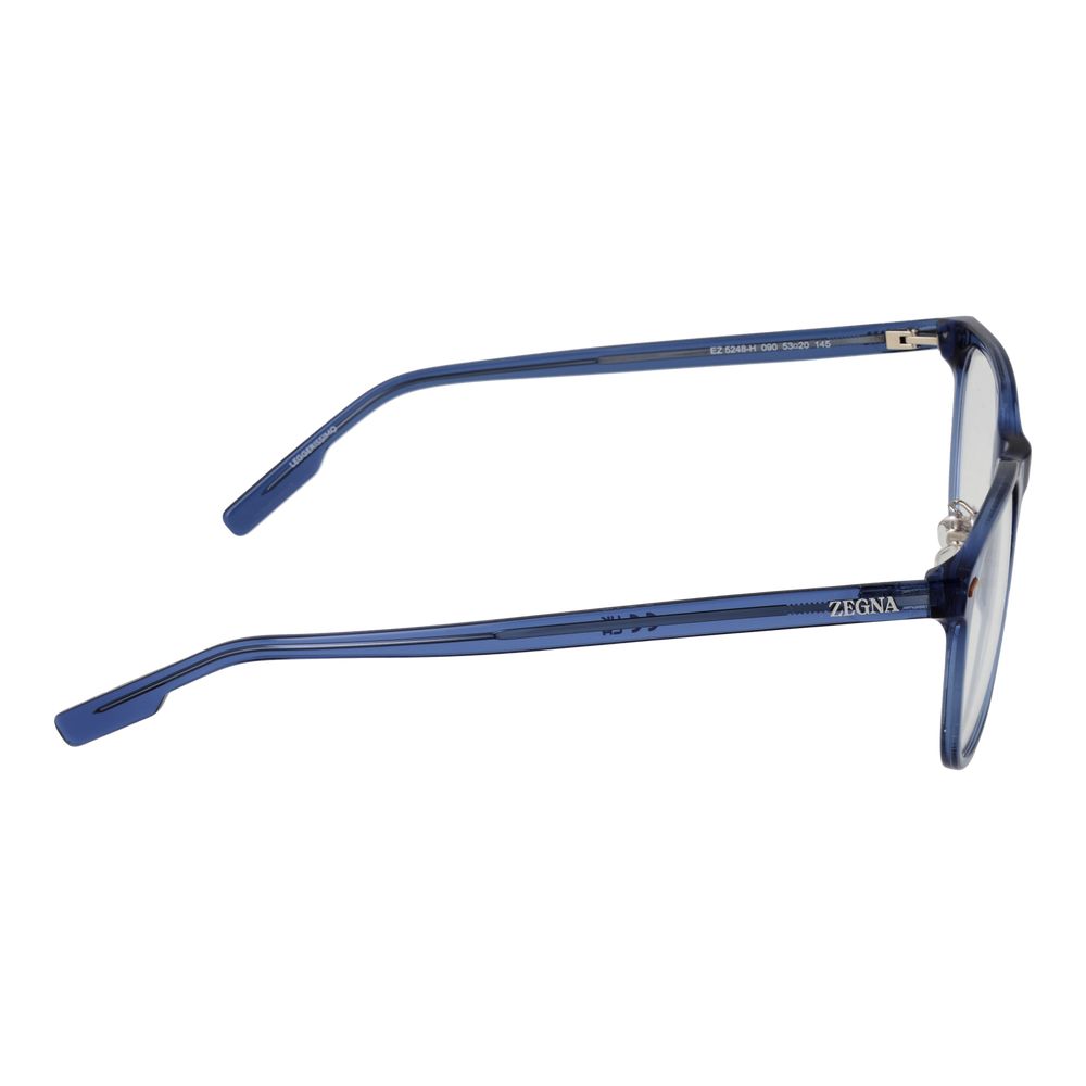 Ermenegildo Zegna blue acetate eyeglass frames with sleek design and modern style, perfect for sophisticated eyewear.