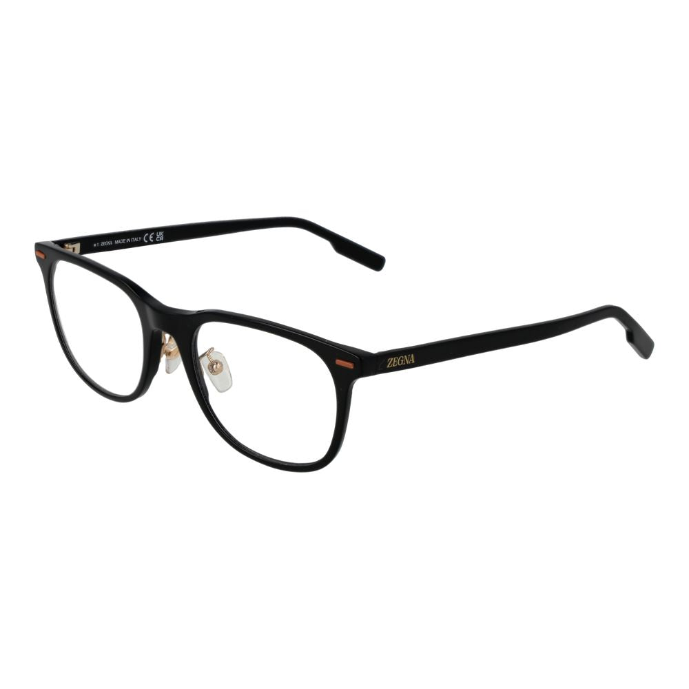 Ermenegildo Zegna Black Acetate Glasses Frames