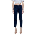 Street One Blue Cotton Casual Pants - Eljoys Fashion 
