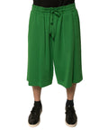 Dolce & Gabbana Green Cotton Blend Men Bermuda Shorts - Eljoys Fashion 