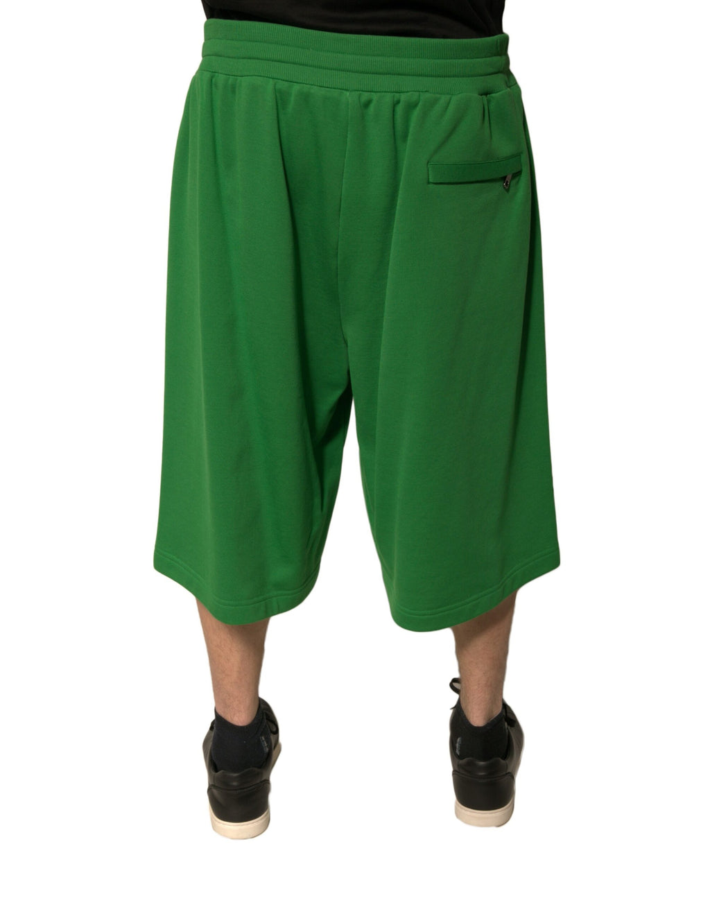 Dolce & Gabbana Green Cotton Blend Men Bermuda Shorts - Eljoys Fashion 