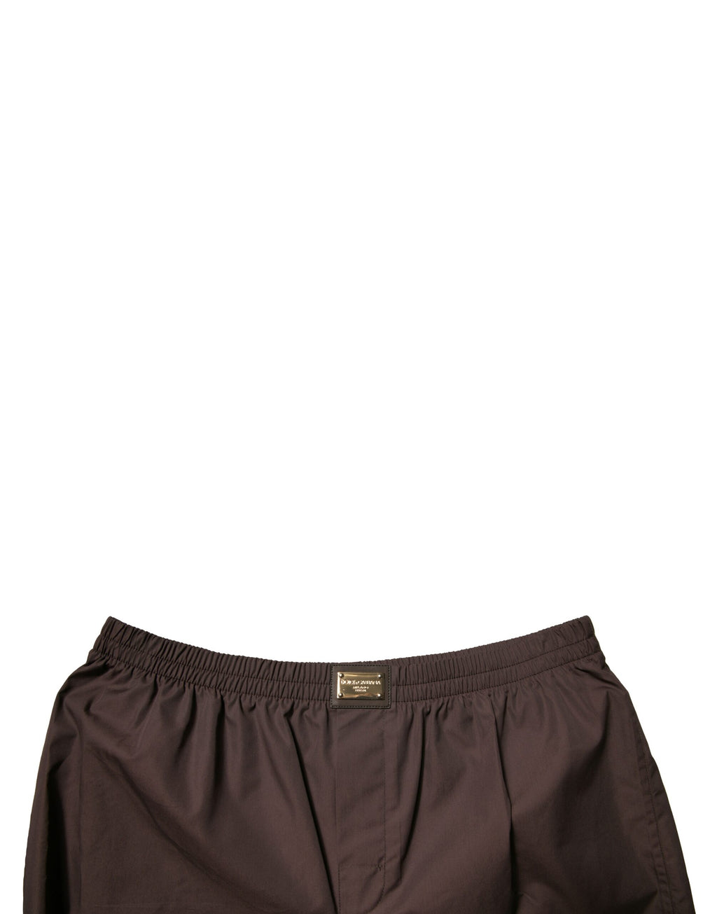 Dolce & Gabbana Brown Cotton Blend Men Mid Waist Shorts - Eljoys Fashion 