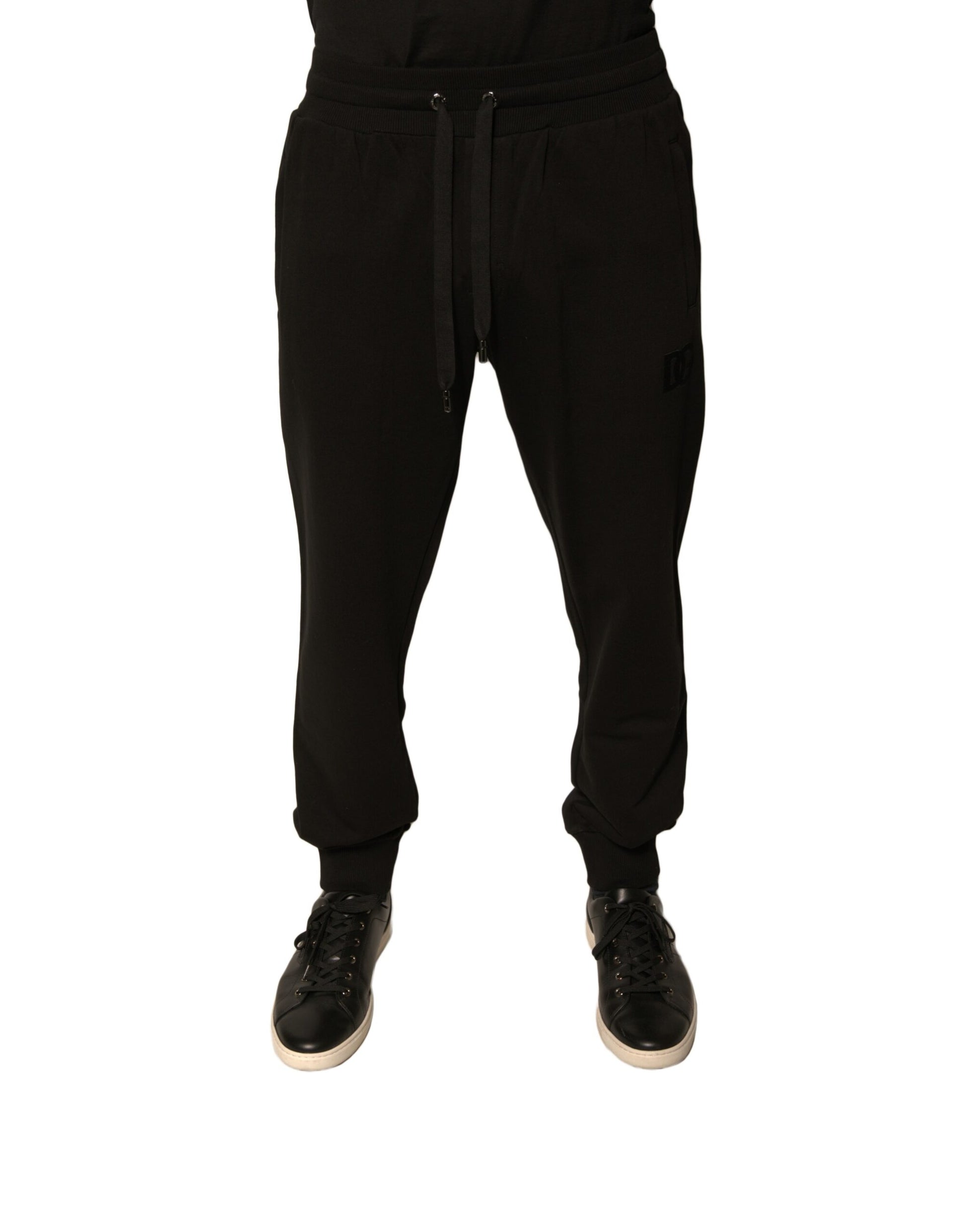 Dolce & Gabbana Black Cotton Jogger Men Sweatpants Pants Dolce & Gabbana