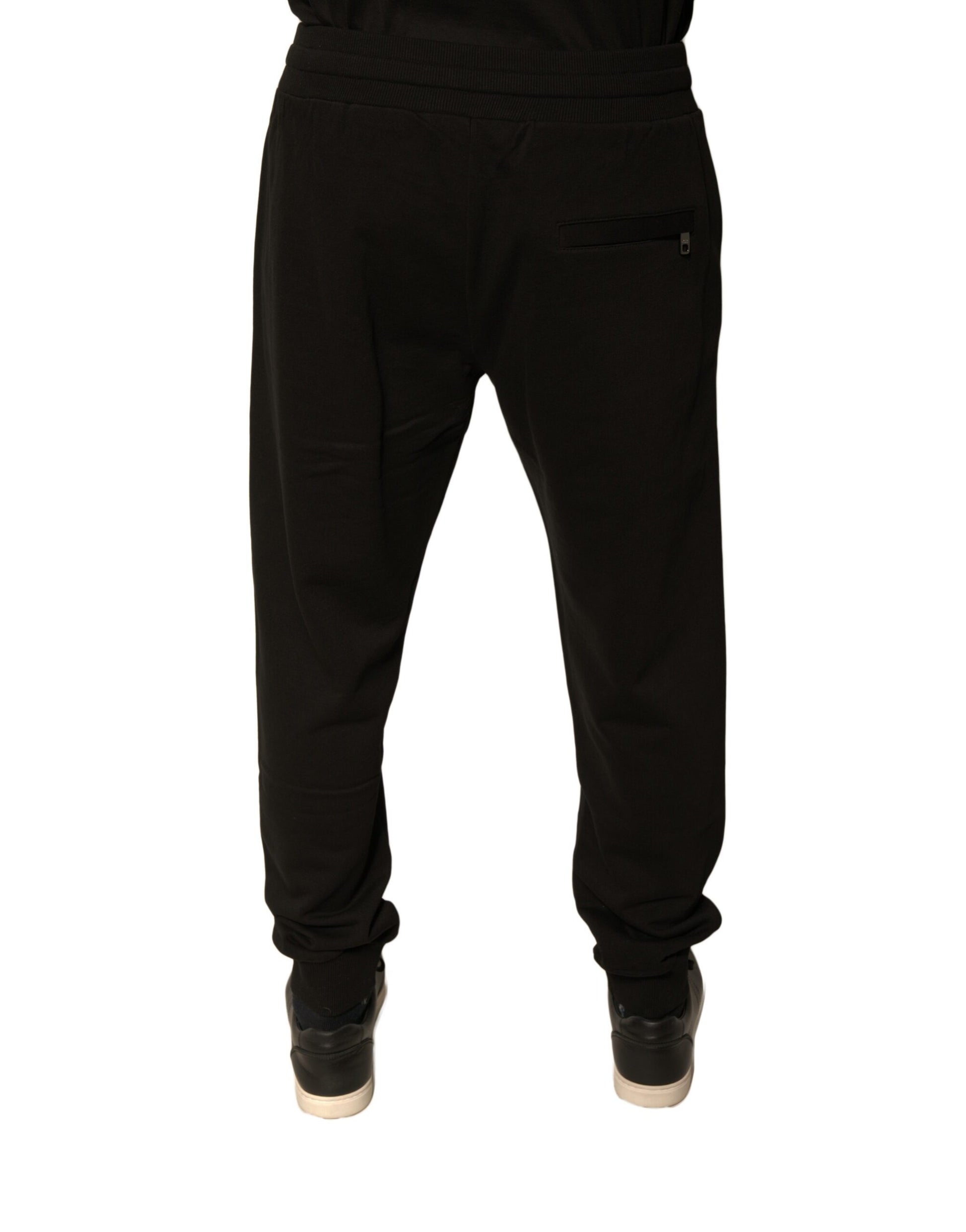 Dolce & Gabbana Black Cotton Jogger Men Sweatpants Pants Dolce & Gabbana
