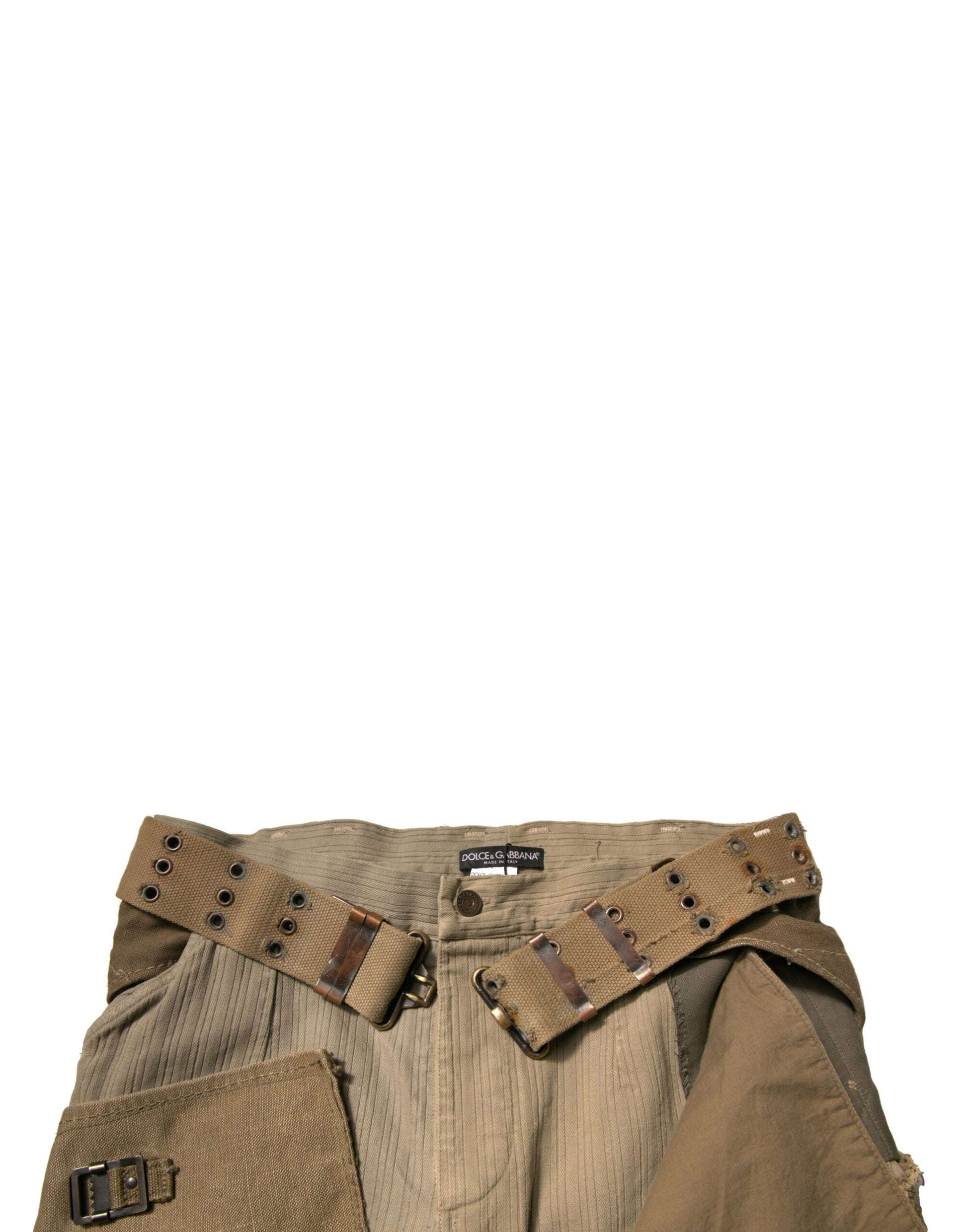 Dolce & Gabbana Multicolor Reconstructed Flight Cargo Pants Dolce & Gabbana