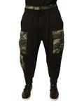 Dolce & Gabbana Black Camouflage Cotton Jogger Cargo Pants - Eljoys Fashion 
