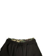 Dolce & Gabbana Black Camouflage Cotton Jogger Cargo Pants - Eljoys Fashion 