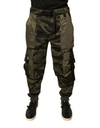 Dolce & Gabbana Green Cotton Jogger Cargo Pants - Eljoys Fashion 