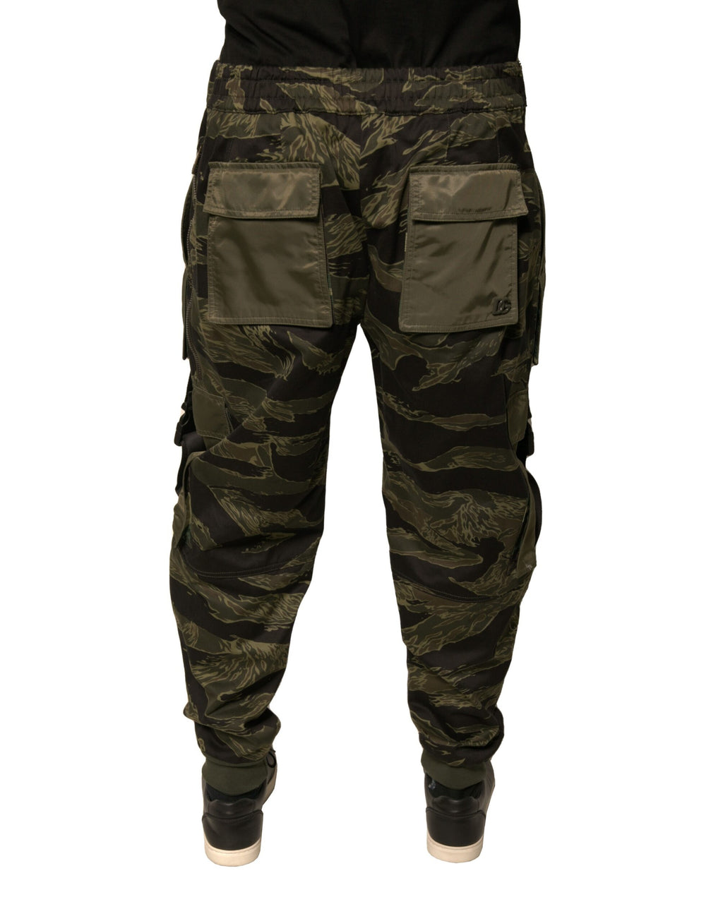 Dolce & Gabbana Green Cotton Jogger Cargo Pants - Eljoys Fashion 