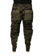 Dolce & Gabbana Green Cotton Jogger Cargo Pants - Eljoys Fashion 