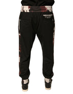 Dolce & Gabbana Black Camouflage Wool Jogger Sweatpants Pants - Eljoys Fashion 
